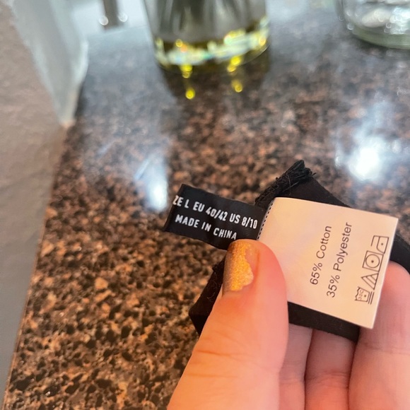 SHEIN- black wrap top (can be worn different ways) - Picture 4 of 5